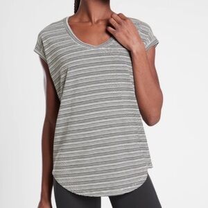 Athleta women’s Striped Cloudlight Stratus Tee